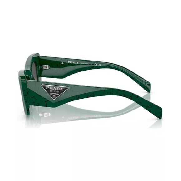 Prada Women's Fashion 50mm Green Marble Sunglasses - Picture 4 of 13